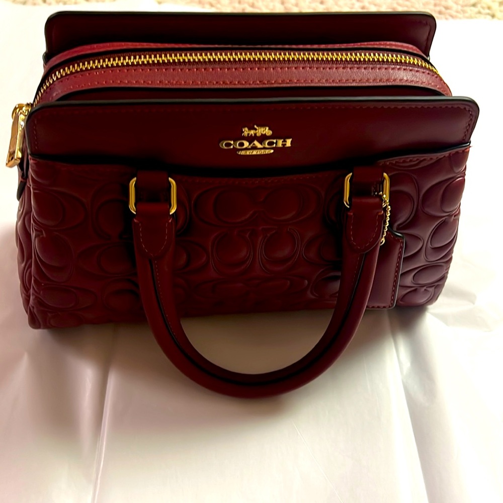 Coach Burgundy Shoulder Bag